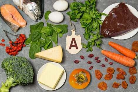 Les aliments à consommer en cas de carence en vitamines A.