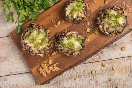 Comment faire des champignons farcis vegan