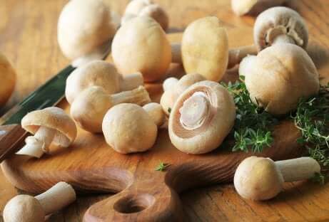 Une recette aux champignons.