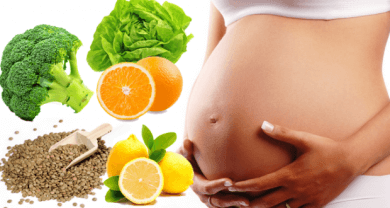 Aliments riches en acide folique pendant la grossesse. 