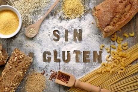 Aliments sans gluten.