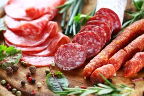 Assortiment de charcuterie.