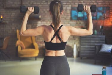 Exercices avec des haltères ou des poids pour travailler le dos