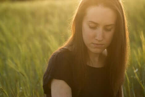 Une femme en deuil.
