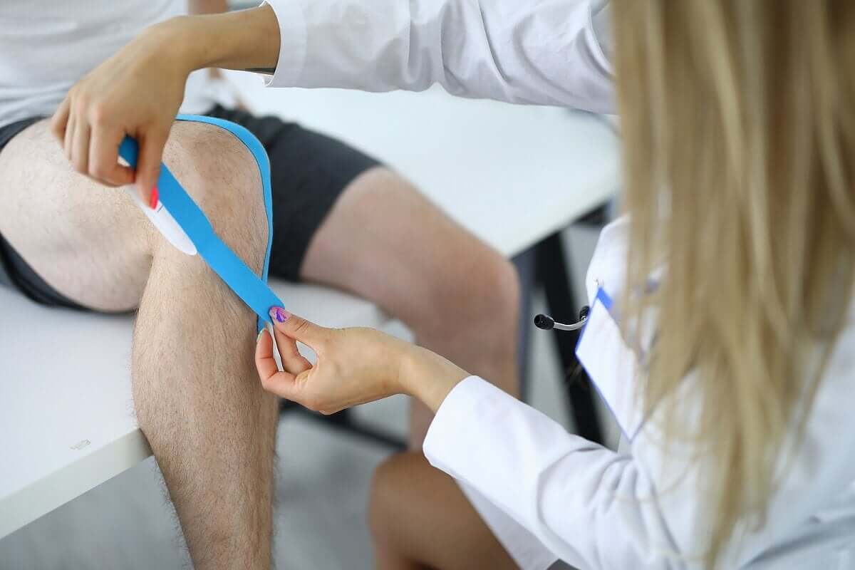 Entorse du genou chez un patient.