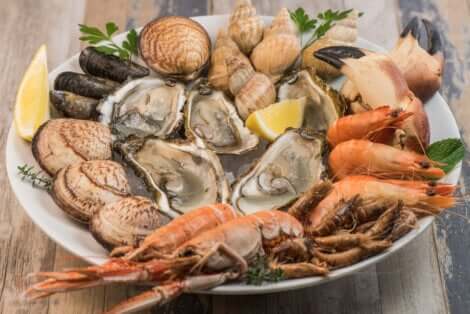 Plateau de fruits de mer.