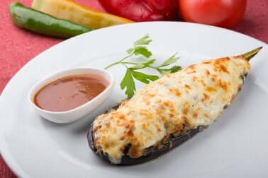 Aubergine farcie.