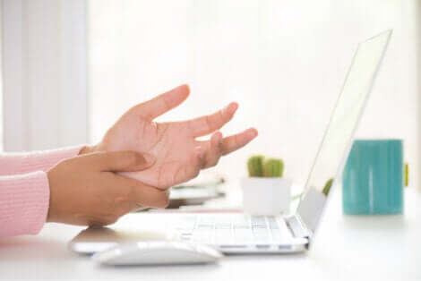 Syndrome du tunnel carpien.