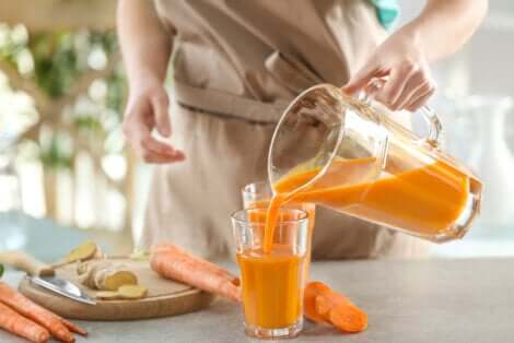 Smoothie aux carottes.