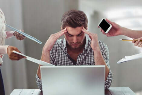 Le stress d'un homme.