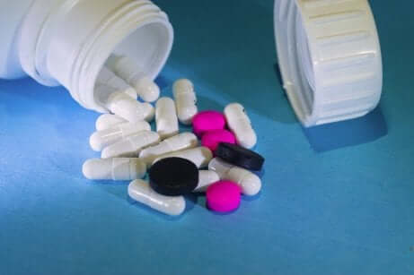 Assortiment de médicaments.