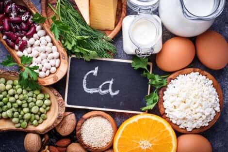 Des aliments avec du calcium.