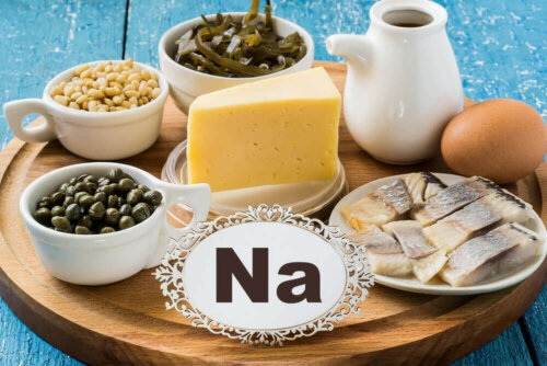 Aliments riches en sodium.