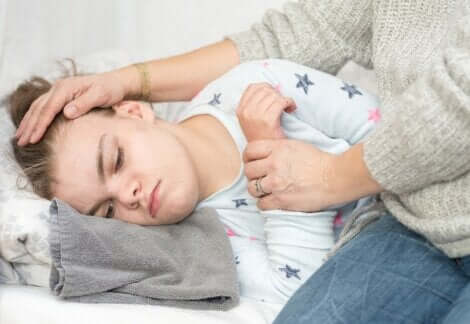 Crise d'épilepsie chez un enfant.