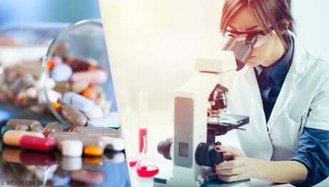 Une chercheuse étudie les médicaments photosensibles.