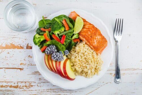 Assiette adaptée à des sportifs diabétiques.
