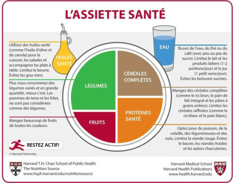 Une assiette santé.