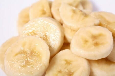Des rondelles de banane.