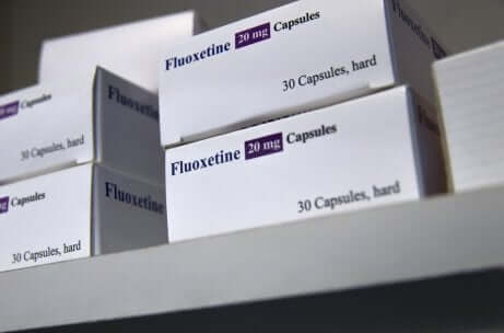 Des boîtes de fluoxétine.