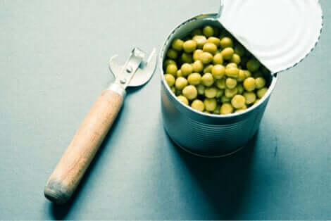 Conserve de petits pois.