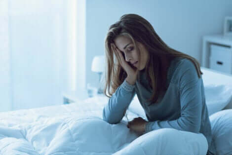 Une insomnie chez une femme