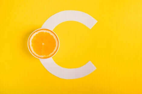 Logo de la vitamine C. 