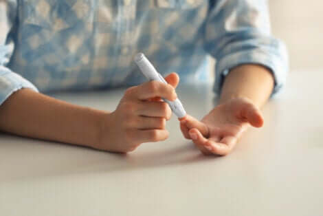 Une personne atteinte de diabète.