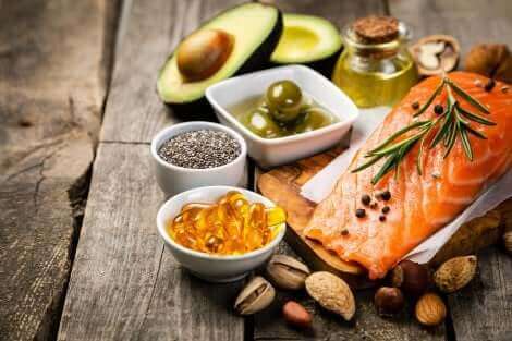 Des aliments avec des oméga-3.