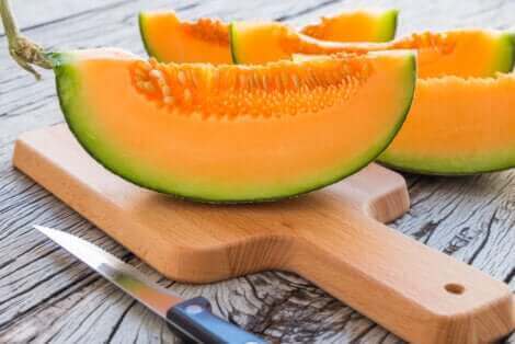 Une tranche de melon.