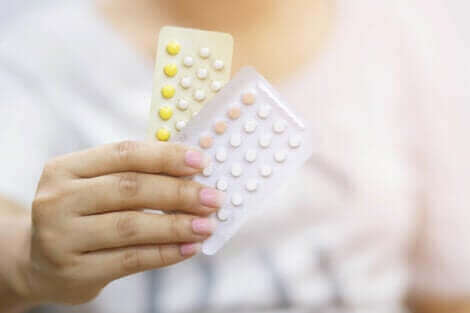 Une pilule contraceptive.