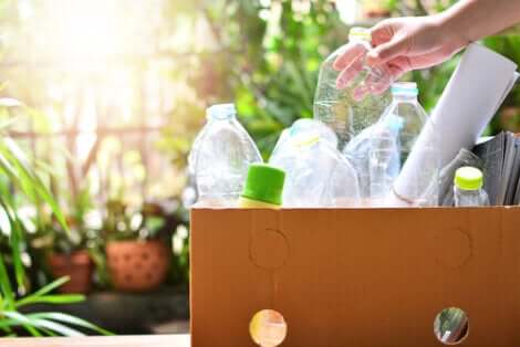 Gestion des déchets en plastique.