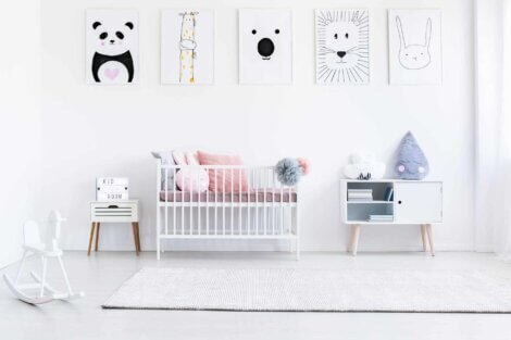 La chambre d'un bébé.