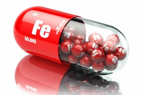 Suppléments fer sous forme de comprimés.