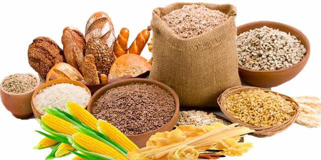 Aliments riches en glucides.