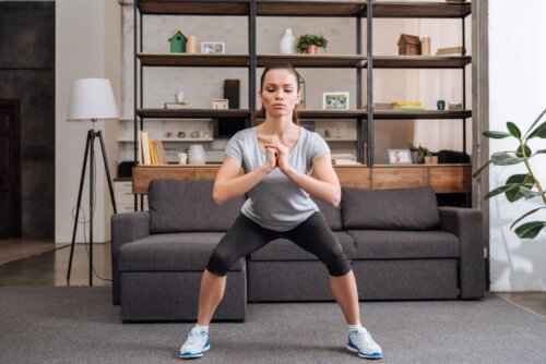 La concentration pour faire des squats.