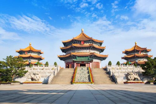 Un temple chinois.