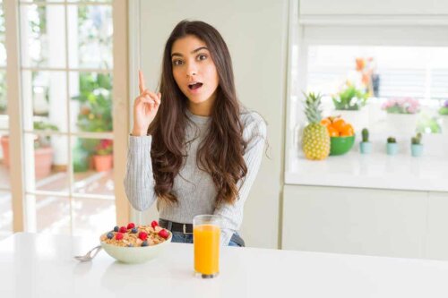 Petit déjeuner sain.