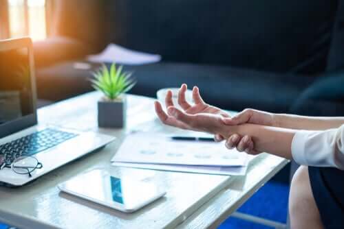 Tendinite du poignet.