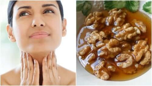 Remède maison au miel et aux noix pour prendre soin de la thyroïde