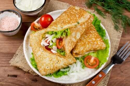 Crêpes poulet et légumes : une recette facile et saine
