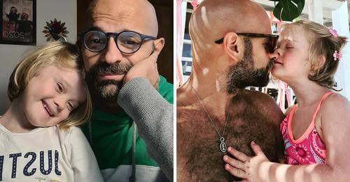 Un homme a adopté une fille trisomique, ensemble ils montrent la valeur de la diversité