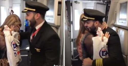 Une mère s'émeut lorsqu'elle apprend que son fils était le pilote de l'avion dans lequel elle voyageait