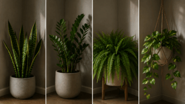 4 plantes à placer dans un coin peu éclairé : des choix concrets, au-delà du « tout va bien »