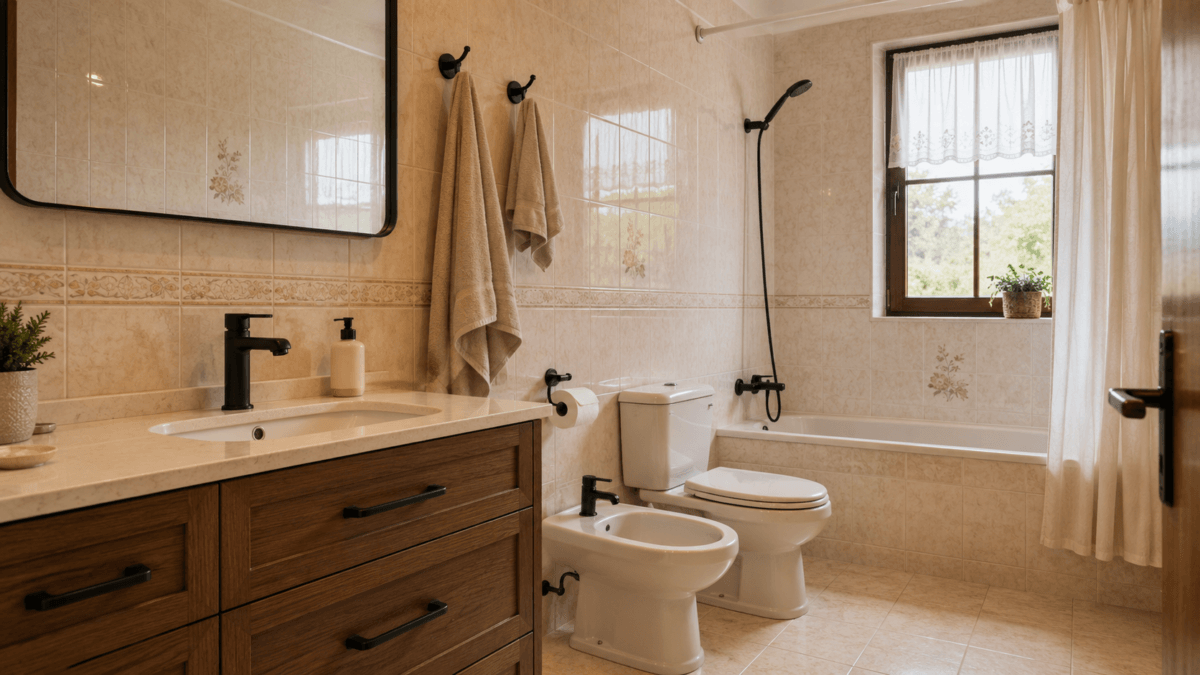 Baño modernizado