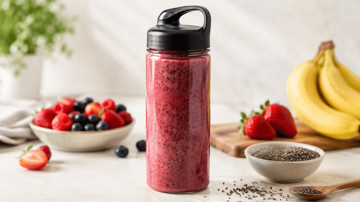 Batido de frutas con chía