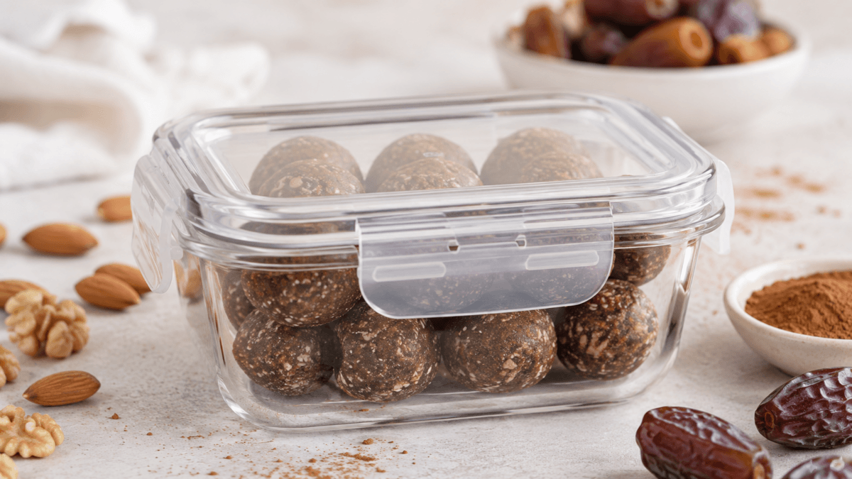 Bocados de dátiles con frutos secos