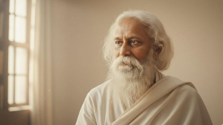 Rabindranath Tagore : « Si tu fermes la porte à toutes les erreurs, la vérité restera elle aussi à l'extérieur. »