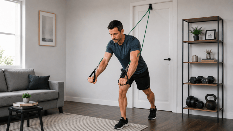 Des pectoraux toniques à la maison : 5 exercices efficaces avec des bandes élastiques