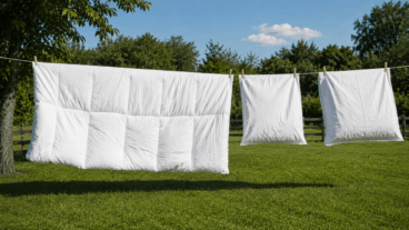 Ils ne rentrent pas dans la machine à laver ? L'astuce pour laver les couettes et les oreillers à la maison