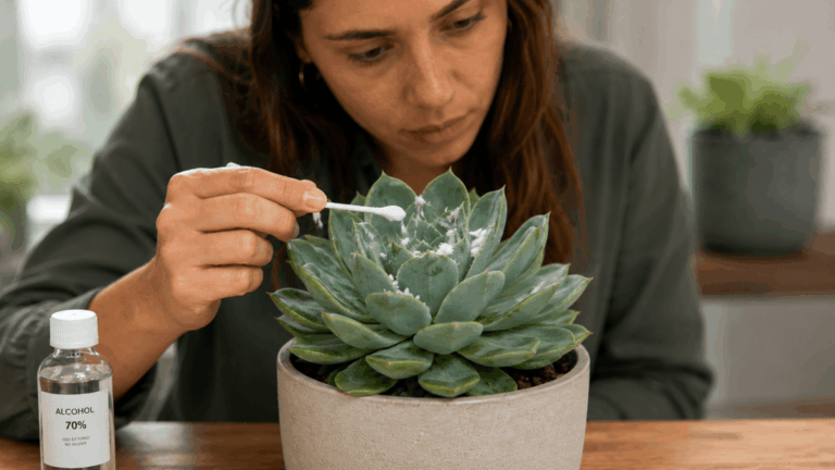 Les plantes succulentes infestées de cochenilles cotonneuses : comment les nettoyer sans abîmer leurs feuilles délicates